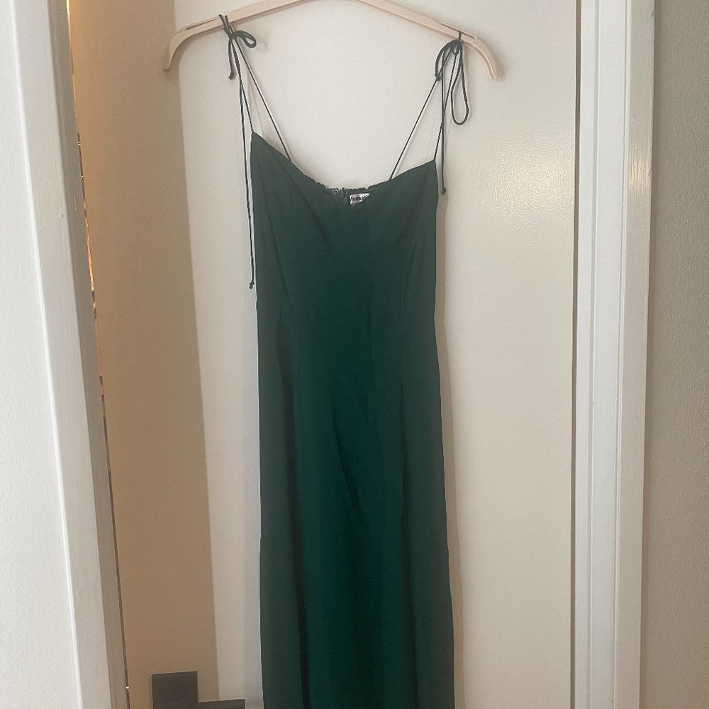 Reformation Emerald Juliette Dress